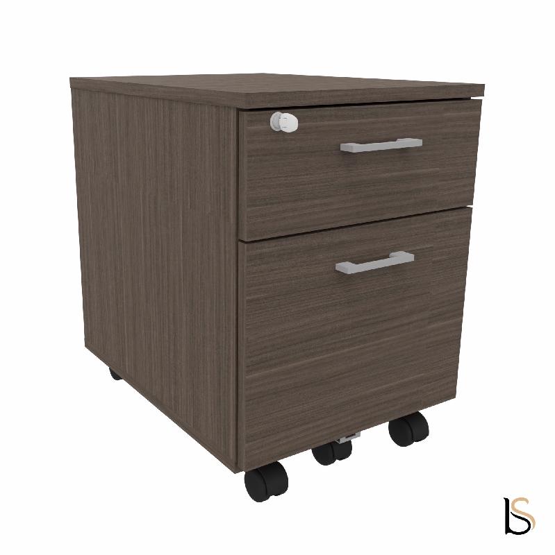 Caisson mobile avec tiroir pour dossiers suspendus - Quadrifoglio. - Eucalyptus_3