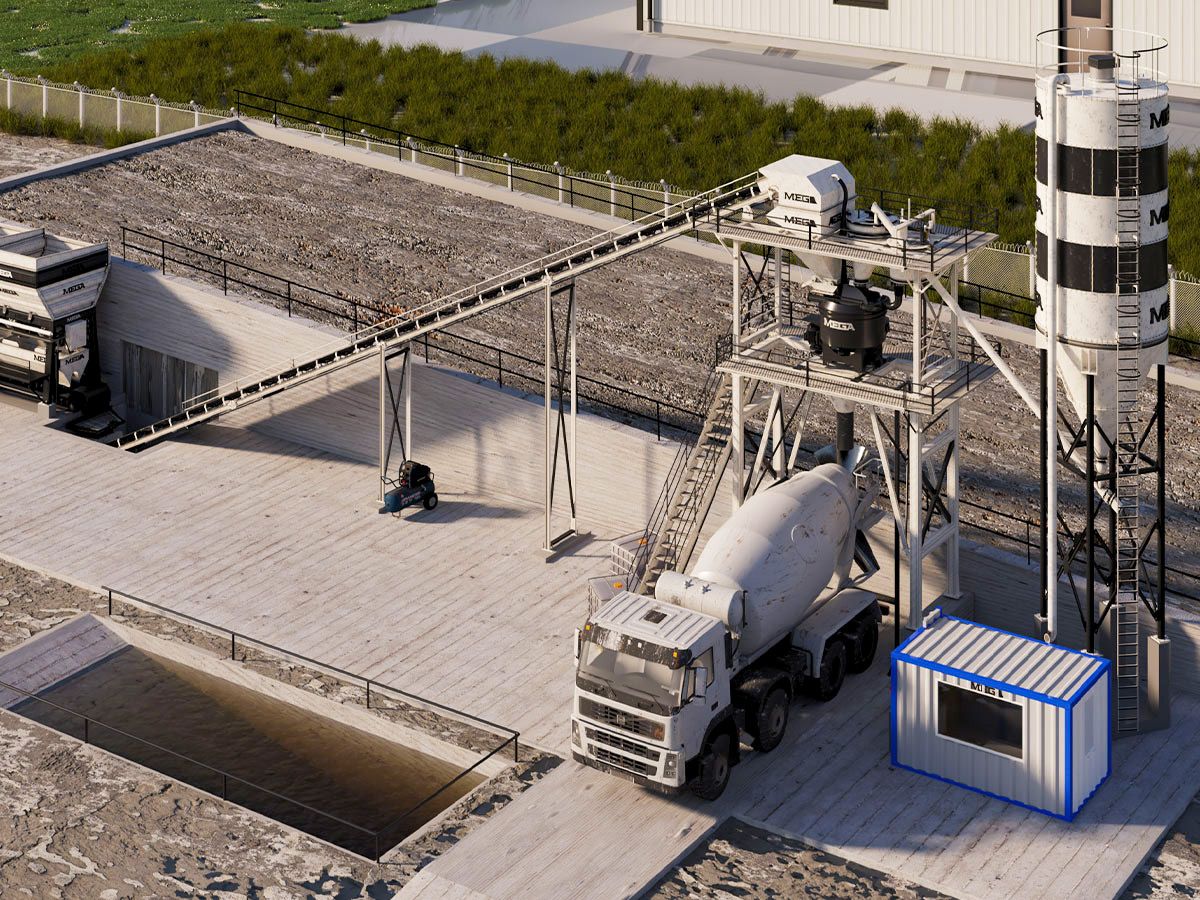 Centrale à béton 30 m³ - Haute performance avec mélangeur planétaire et silo 45 tonnes_3