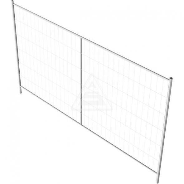 Profi P - Grille de chantier Schake - Clôture mobile galvanisée à chaud, cadre tubulaire 3,50m x 2,00m_3