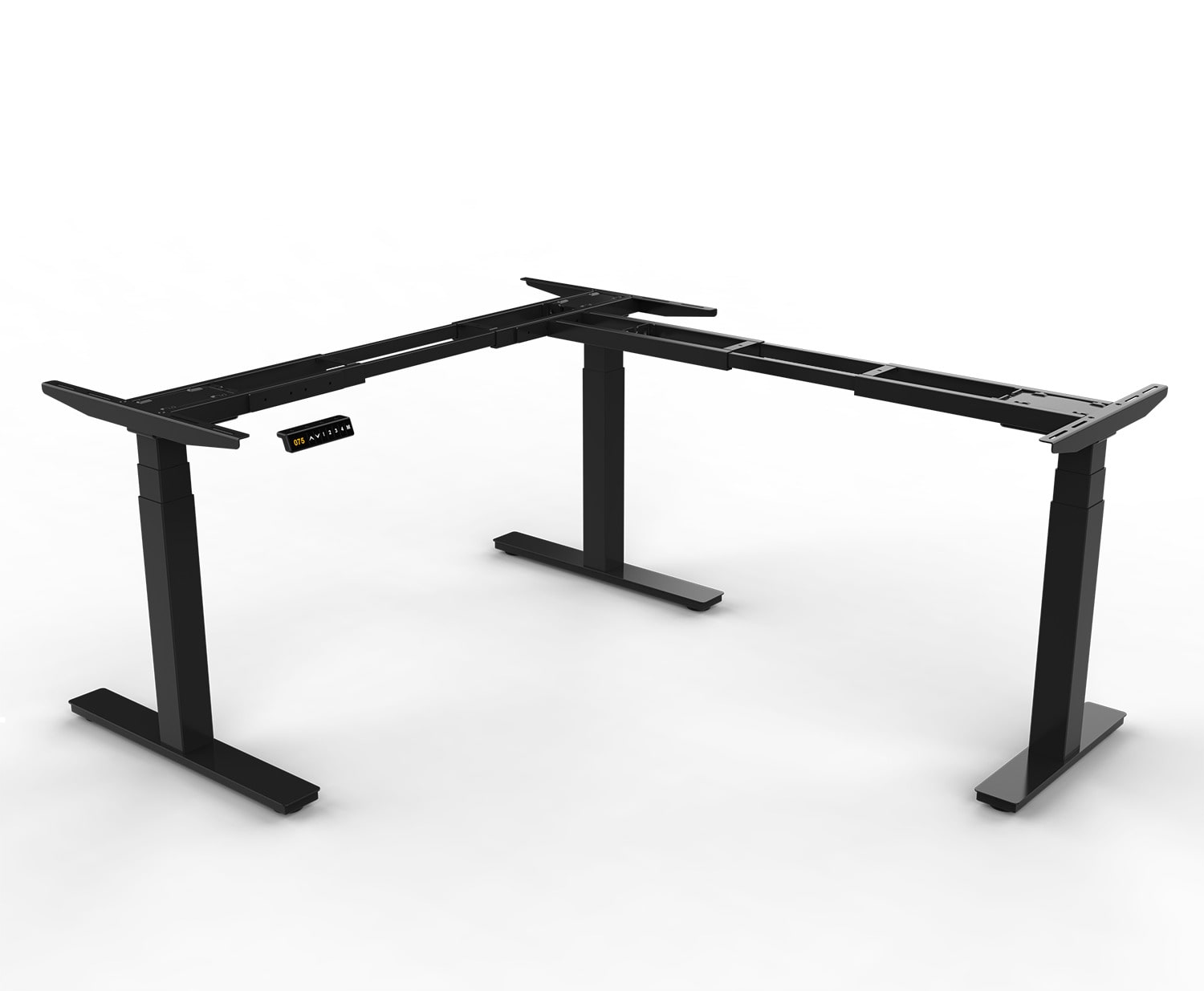Piètement motorisé pour bureau assis debout avec hauteur réglable 65 à 130 cm - 3 moteurs - charge 150 kg - CORNERDESK_3