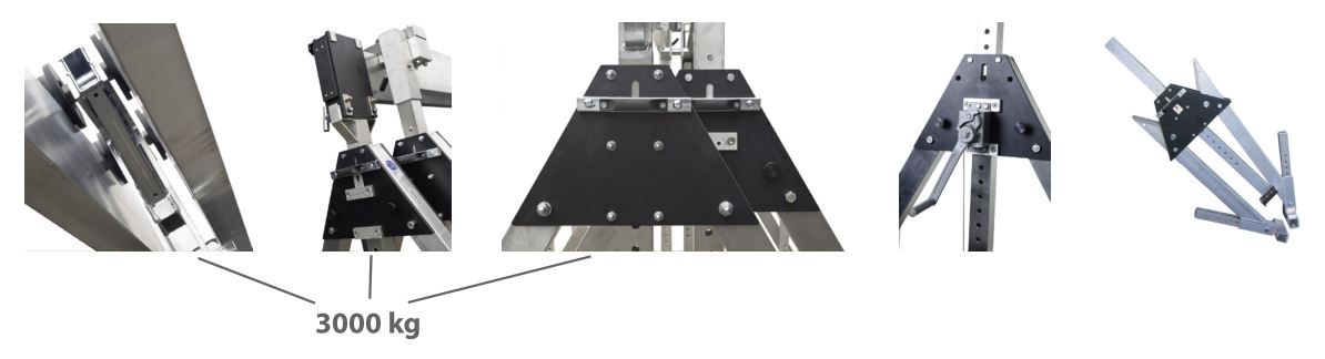 Portique de levage en aluminium - REMA type PKA - réglable et démontable - 98 à 156 kg_3