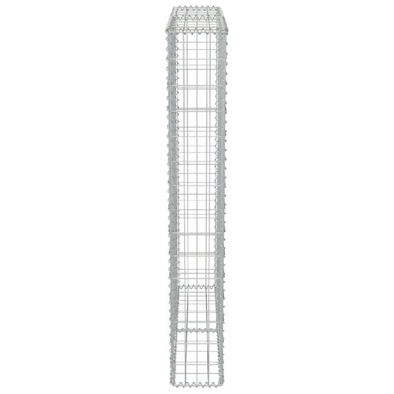 Vidaxl mur à gabion avec couvercles acier galvanisé 100 x 20 x 150 cm 143579_3