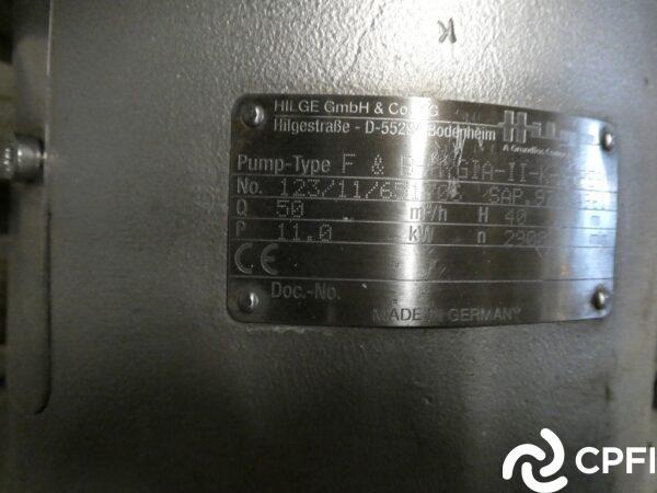 Pompe GEA-HILGE F&B HYGIA-II-K-SUPER - Centrifuge - 11 kW - 50 m3/h - Diamètre Turbine 220_3