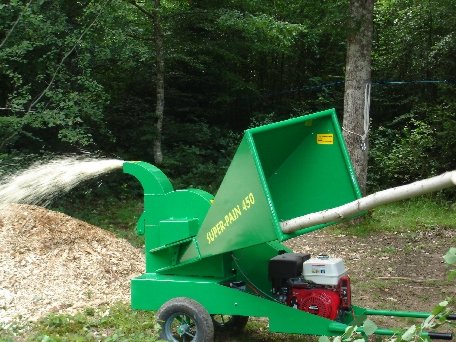 Broyeur de branches autonome à 4 ou 6 couteaux radiaux de 150 mm  - SUPER-PAIN 450 option T / option G avec moteur essence_3