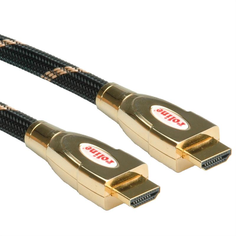 Roline gold câble hdmi ultra hd avec ethernet, m/m, 2 m_3
