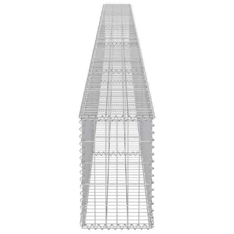 Vidaxl mur à gabion avec couvercles acier galvanisé 600 x 30 x 50 cm 143583_3