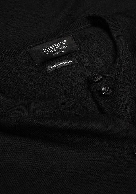 Cardigan luxueux en mélange de laine mérinos - Phoenix Femmes - Noir - Nimbus_3