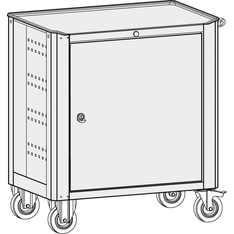 Chariot d'atelier Akaze avec roues - 5 modèles disponibles - Dimensions et équipements personnalisables_3