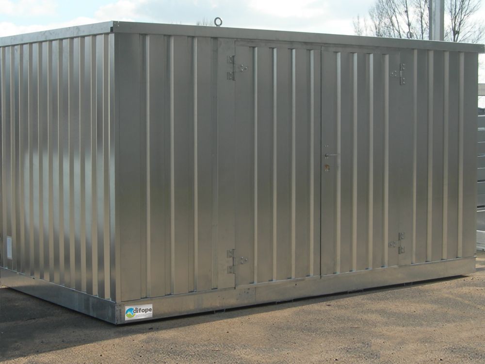 Stockage de produits dangereux en conteneur galvanisé anti-corrosion