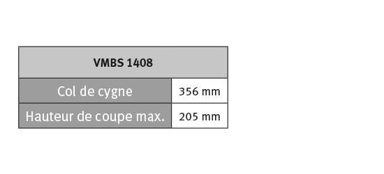Scie à ruban Metallkraft VMBS 1408 - modèle vertical avec variateur de vitesse et dispositif de soudage intégré_3