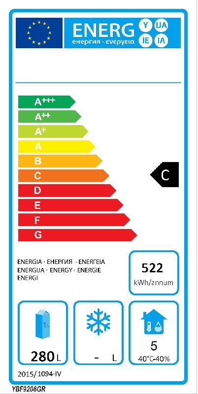 Armoire réfrigérée compacte négative 410L ATOSA_3
