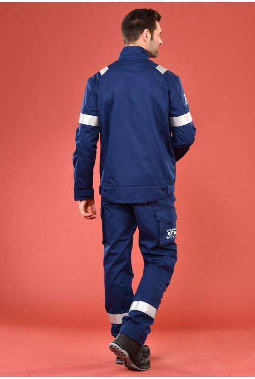 Blouson multirisques ATEX Plus réf. 636*ATX - bandes rétro-réfléchissantes ignifuges - coupe ajustée - lavage industriel_3