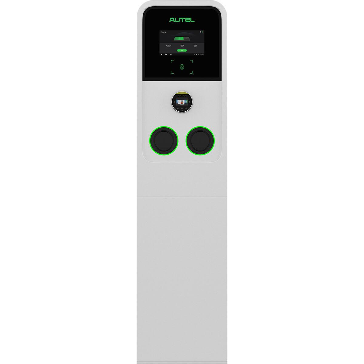 Borne de recharge double 22kW AUTEL MaxiCharger AC ULTRA - 4G - écran tactile - rapide et sécurisée_3