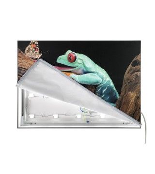 Cadre lumineux en aluminium - 5 cm d'épaisseur avec LED intégrées et visuel interchangeable_3