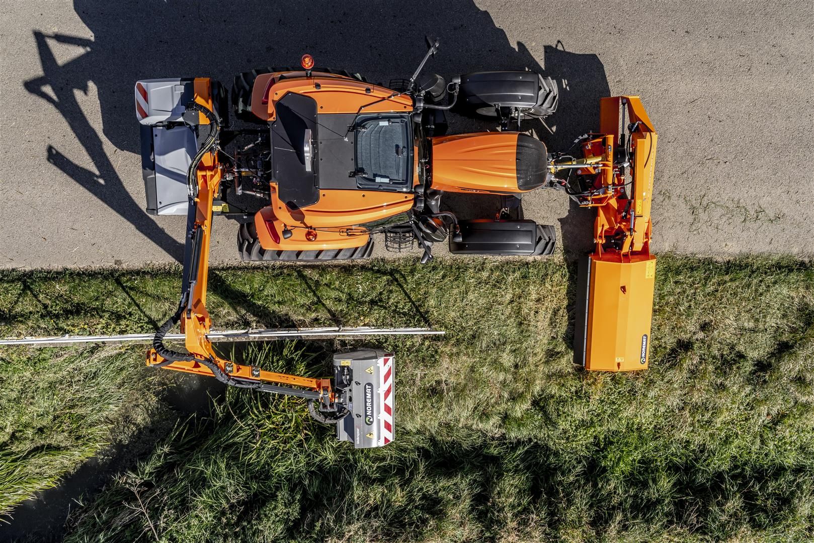 Rotobroyeuse forestière avec champ de vision optimisé pour le chauffeur