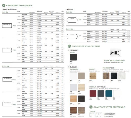 Table haute rabattable - Gamme EVOLVE Haute - Moderne et élégante avec piètement métallique robuste_3