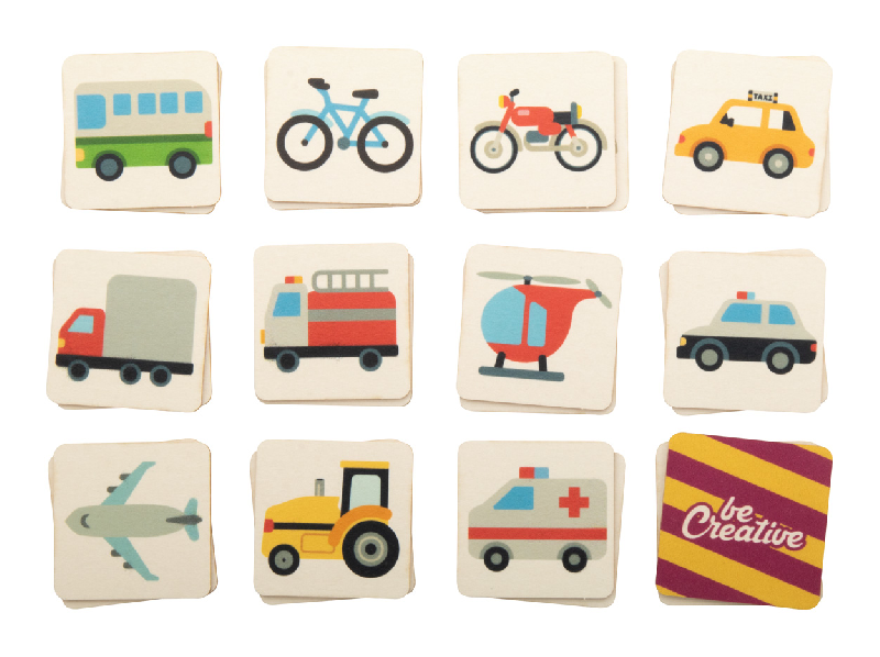 Jeu de mémoire personnalisé - 24 tuiles en carton thématique - Boîte en papier imprimée_3