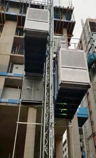 Ascenseur de chantier E30 - industriel pour personnes et matériaux - charge utile 3000 kg - jusqu'à 250 m de hauteur_3