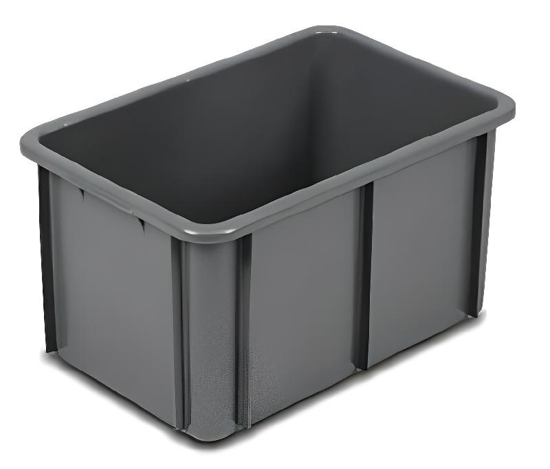 Bac de manutention - Lot de 10 - Polyéthylène - Blanc ou gris - Résistant aux chocs et UV_3