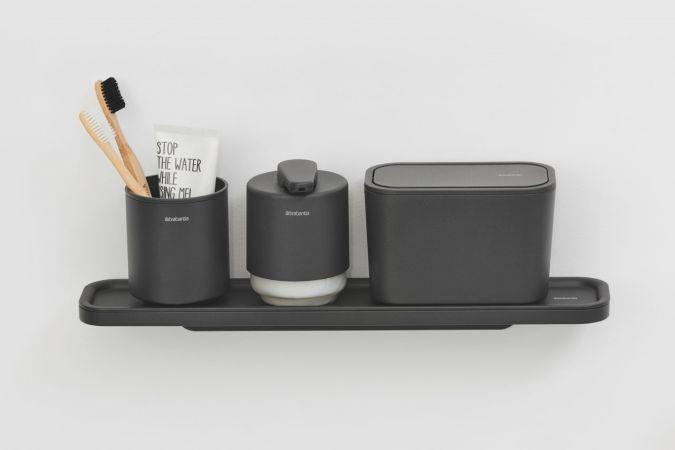 Étagère de salle de bains MindSet -Mineral Infinite Grey UGS303524 - Acier - Design épuré avec fixations cachées - Matériaux résistants à la corrosion_3