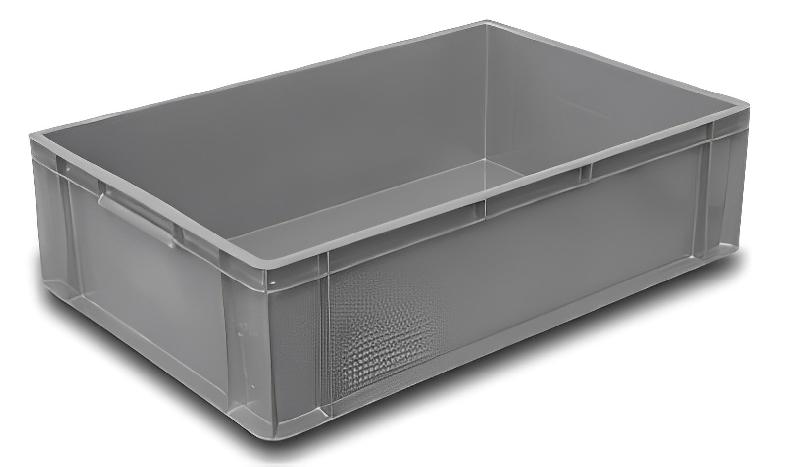 Bac gerbable 600 x 400 - Fond plein, Parois pleins, Norme Europe, PEHD_3