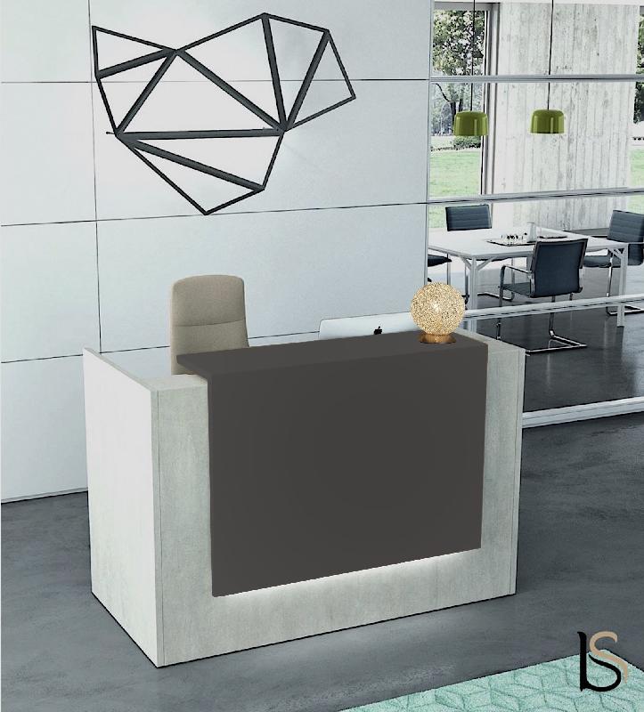 Borne d'accueil Z2 Officity - Compacte et moderne - 146, Gris ombre, Béton_0