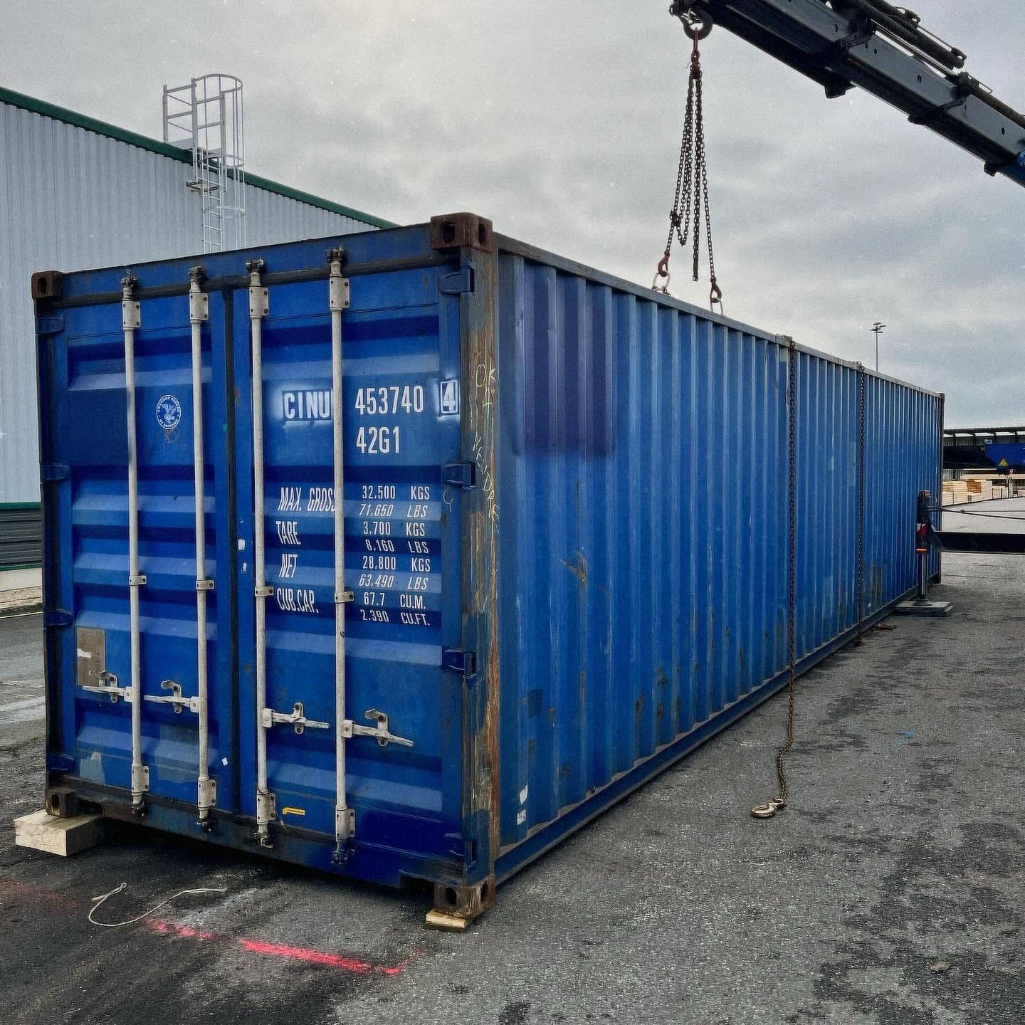 Container maritime 40 pieds DRY Occasion - Révisé et étanche_0