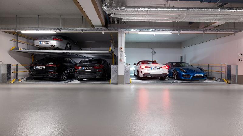 Système de parking mécanique WÖHR avec nouvelles largeurs de plate-forme jusqu'à 300 cm - Parklift 450_3