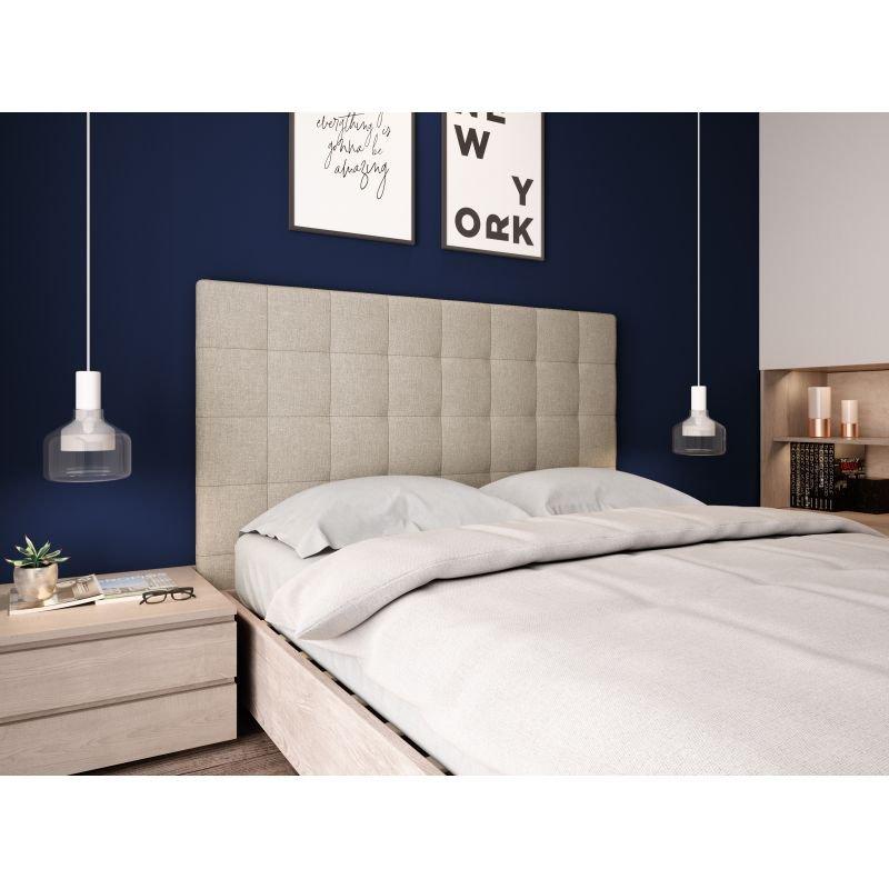 Tête de lit capitonnée SONA beige 160 x 120 cm - Fabrication européenne, tissu de qualité et confort supérieur_3