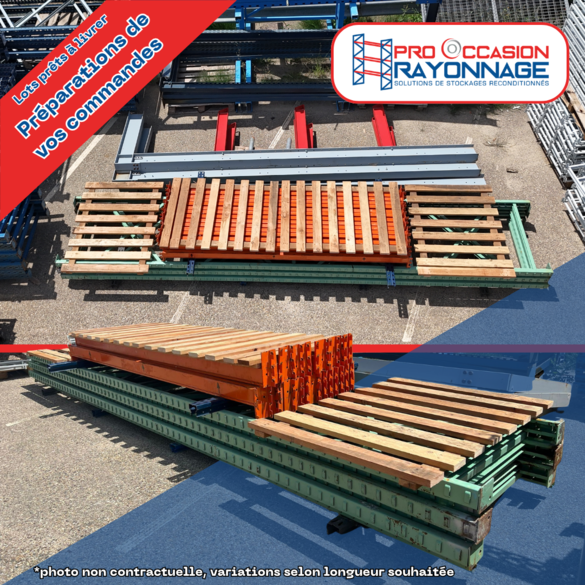 Lot de rayonnage - Hauteur 5 500mm, Longueur 7 025mm, Profondeur 1 000mm - Manulab_3