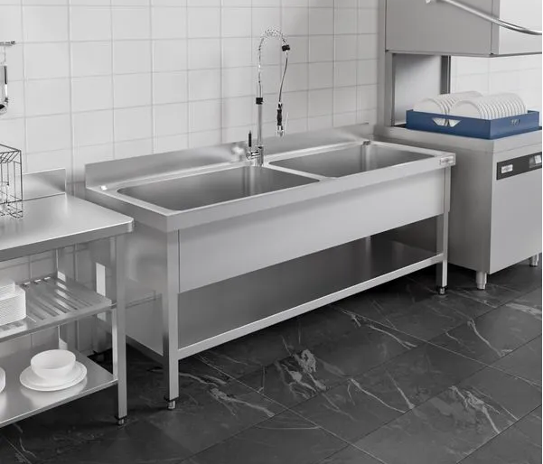 Plonge batterie 180x60cm - 2 cuves_3