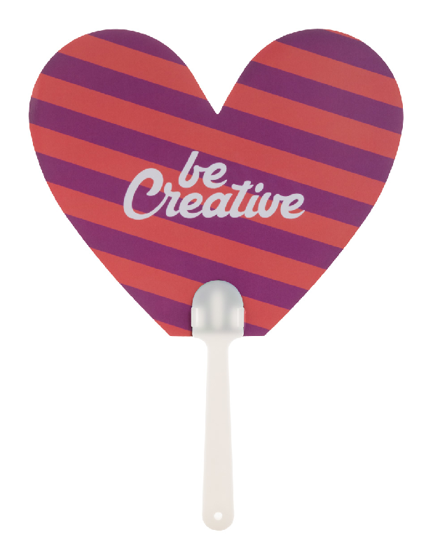 Éventail sur-mesure avec poignée en plastique et papier stratifié - Impression logo - Quantité minimale 100 pcs_3