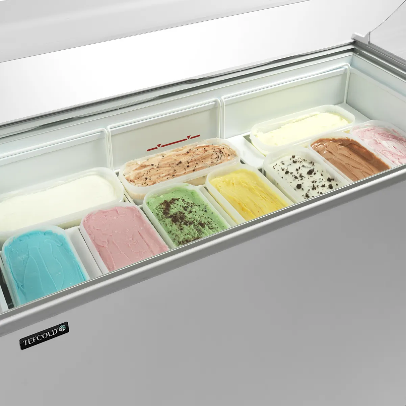 Vitrine a glace IC400SC-SO (401 / 350 L) Blanc TEFCOLD_3