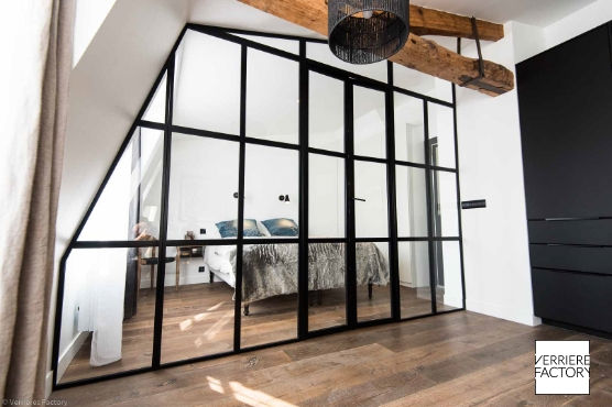 Verrière cloison sur mesure - Idéale pour délimiter vos espaces avec style et lumière naturelle_3