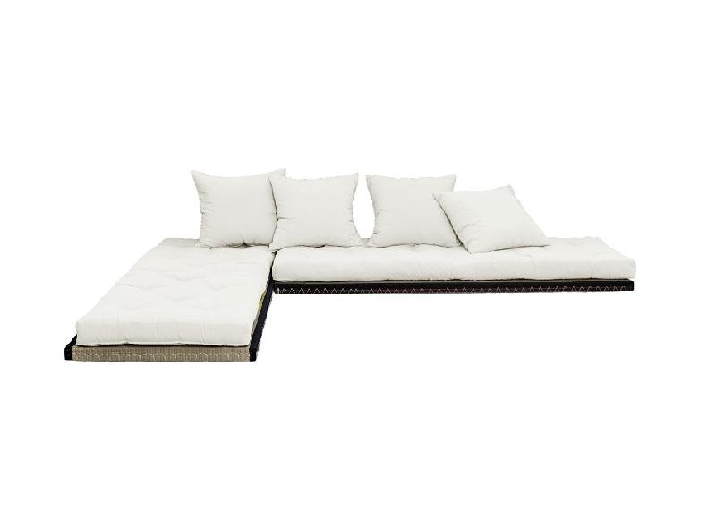 Banquette futon tatami CHICO naturel - Couchage modulable 2x70x200 cm ou 140x200 cm_3