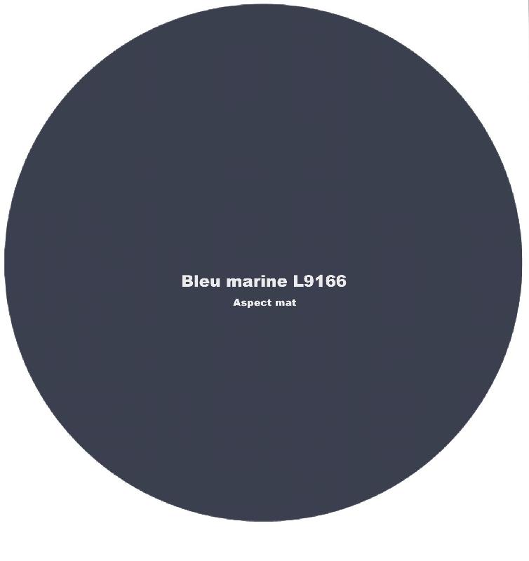 Bureau d'accueil Pano avec façade colorée - Ofitres - 120, Bleu marine mat_4