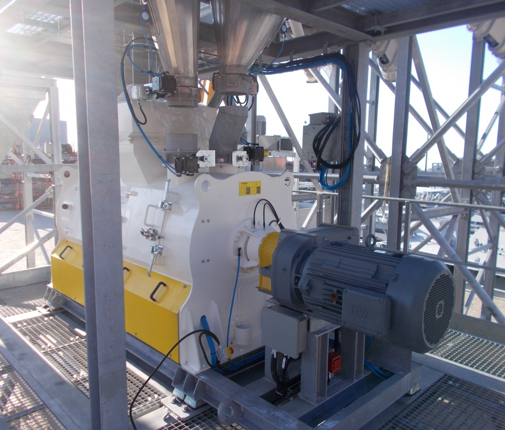 Malaxeur à simple arbre horizontal pour mortier sec - 200 à 6000 litres - MEH_3