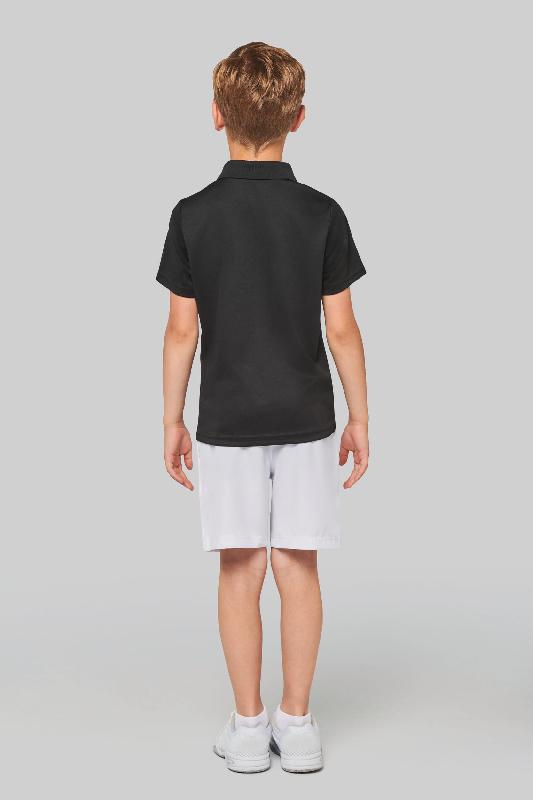 Polo manches courtes enfant - Réf: PA494 - 100% polyester, léger et respirant - Marque PROACT_3
