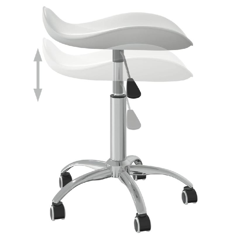 Vidaxl tabouret de salon et spa blanc similicuir 323683_3
