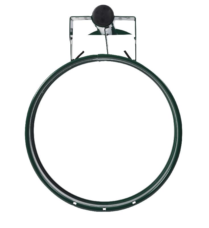 Poubelle urbaine ECOLLECTO EXTREME Support sac sur poteau sur platine 110L Vert Mousse_3