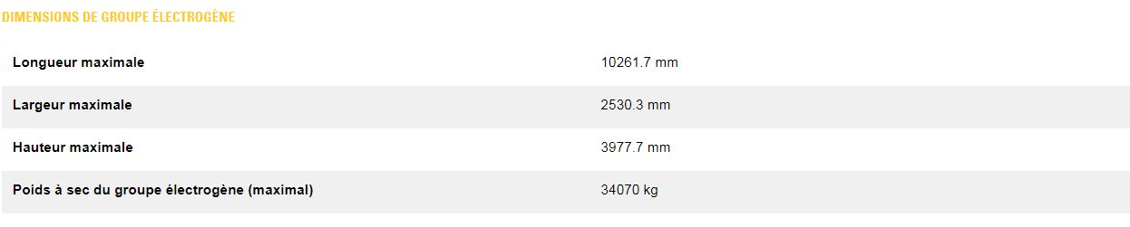 3606 (60 hz) groupes électrogènes industriel diesel - caterpillar - caracteristique nominale min max 1 650 ekw à 2 000 ekw_3