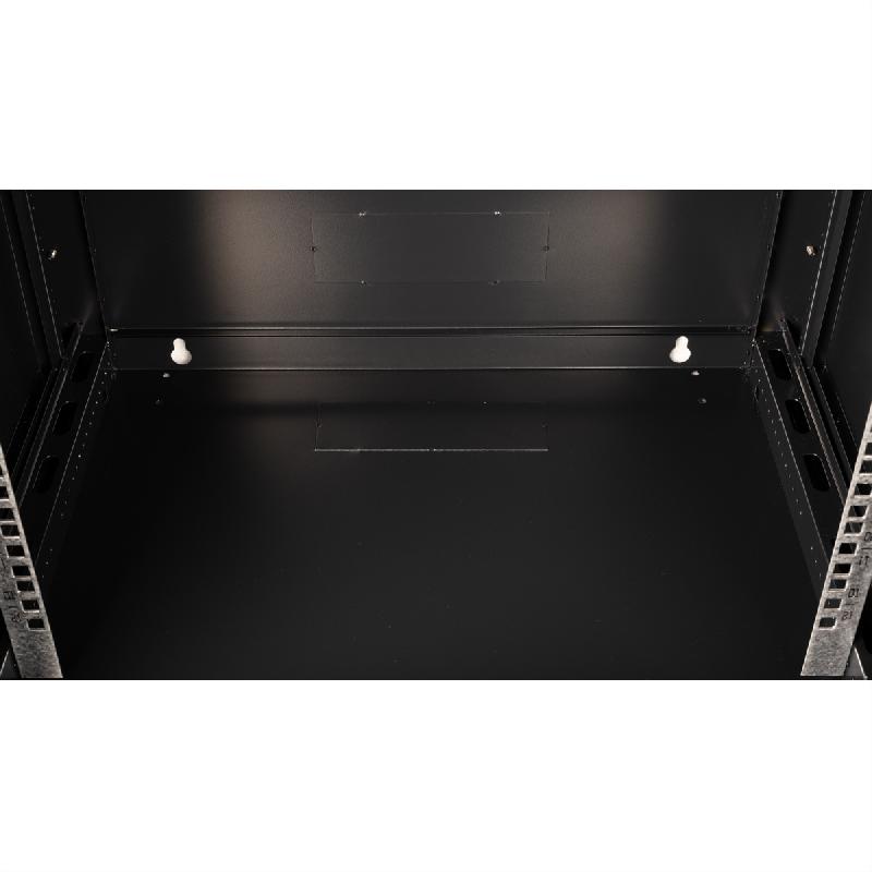 VALUE Boîtier mural 19 pouces 12U, 600 x 450 mm, noir, kit à assembler_3