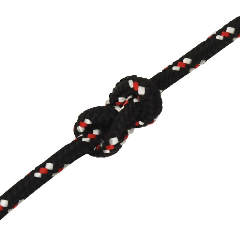 Vidaxl corde de bateau noir 14 mm 25 m polypropylène 152356_3