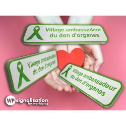 Panneau villes ambassadrices du don d'organes - label humanitaire, soutien aux patients et sensibilisation_3