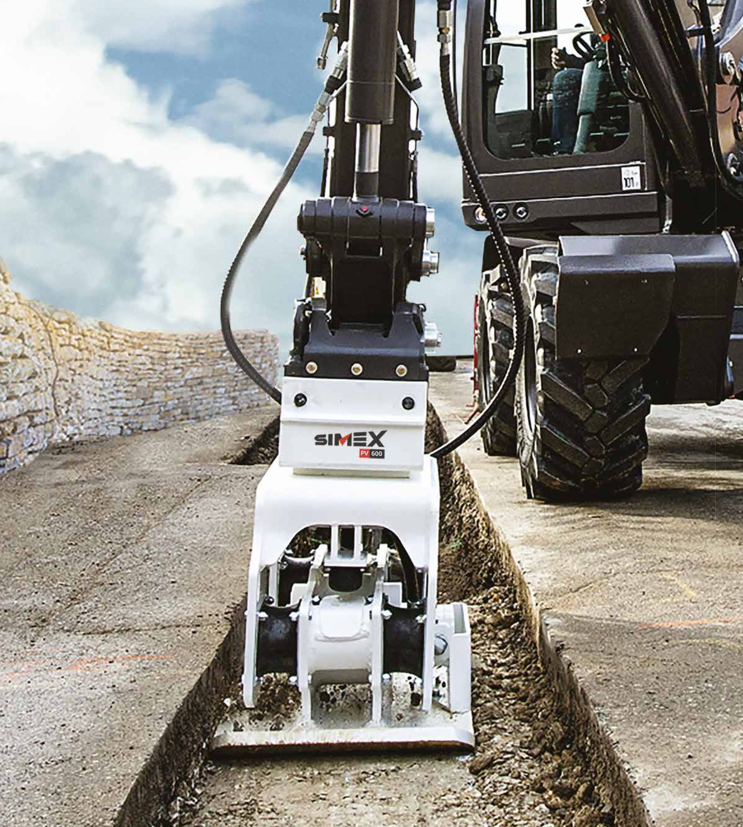 Plaque vibrante pour pelles de 1,5 à 5T, conçue pour compacter toutes sortes de surfaces - Force de compactage 15 kN - PV 300_3