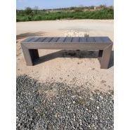 Banquette Sauves 150cm - 100% recyclée - PolyAl - Gris naturel, marron ou carbone_0