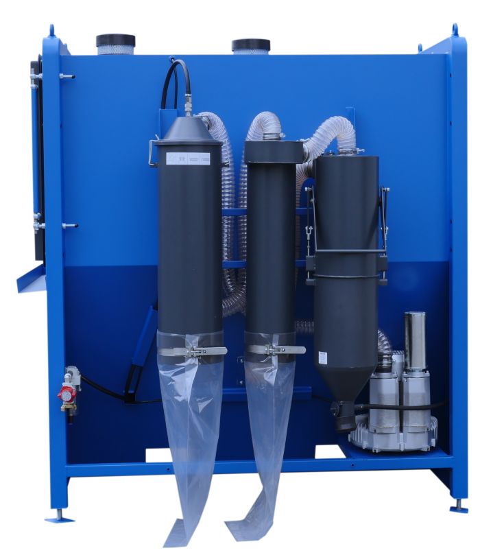 Cabine de sablage à dépression Gamme EXPERT DF 1500 - ARENA avec buse en carbure et double cyclone_3