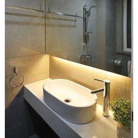 Réglette LED en aluminium 1m - Blanc chaud - IP65 - Résistante à l'humidité et éclaboussures_3