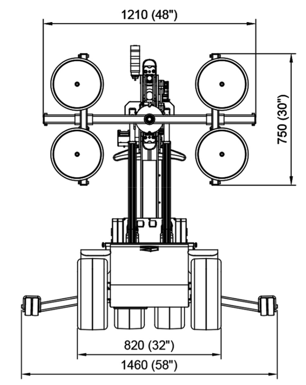 Robots de pose de vitrages lourds Smartlift SL 409 OUTDOOR - lève-vitres tout terrain avec longue durée de vie, capacité 430 kg_3