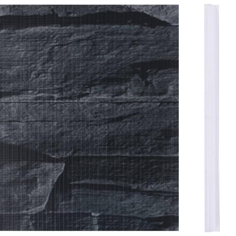 Vidaxl écran d'intimité de jardin pvc 35x0,19m gris d'aspect de pierre 147864_3